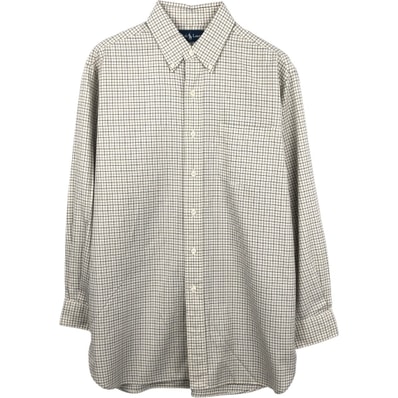 古着 ラルフローレン Ralph Lauren 長袖 ボタンダウンチェックシャツ メンズM相当/eaa661290