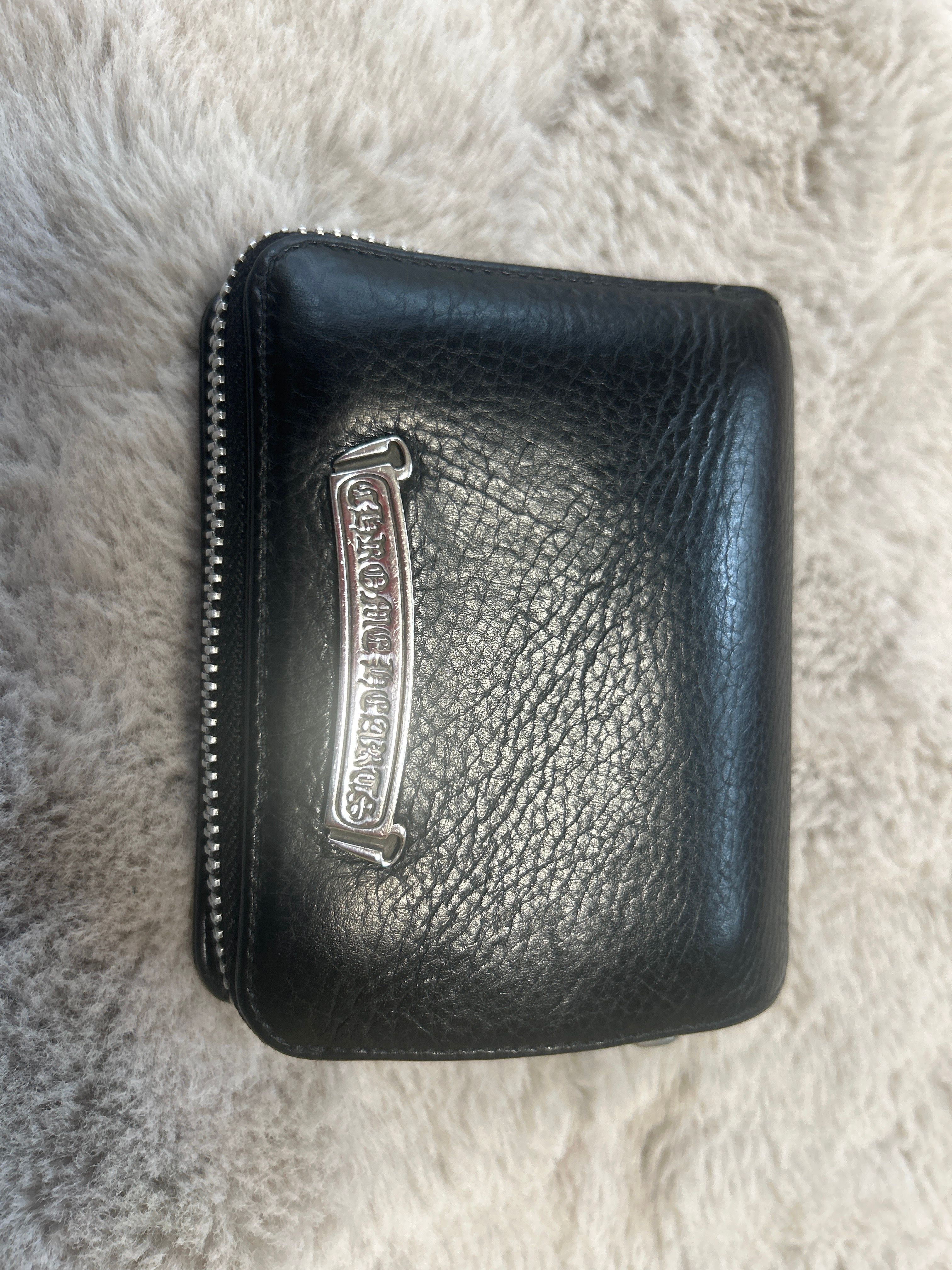 Chrome Hearts Square Zipville Wallet / Leather "Black"
