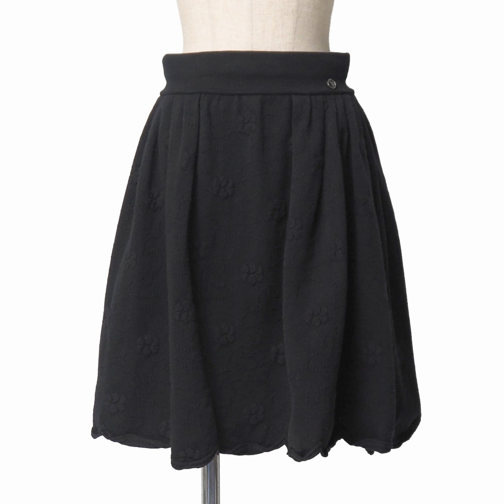 CHANEL シャネル スカート サイズ36 フラワー CCロゴ イタリア製 ブランド古着【中古】20251127/RA6755
