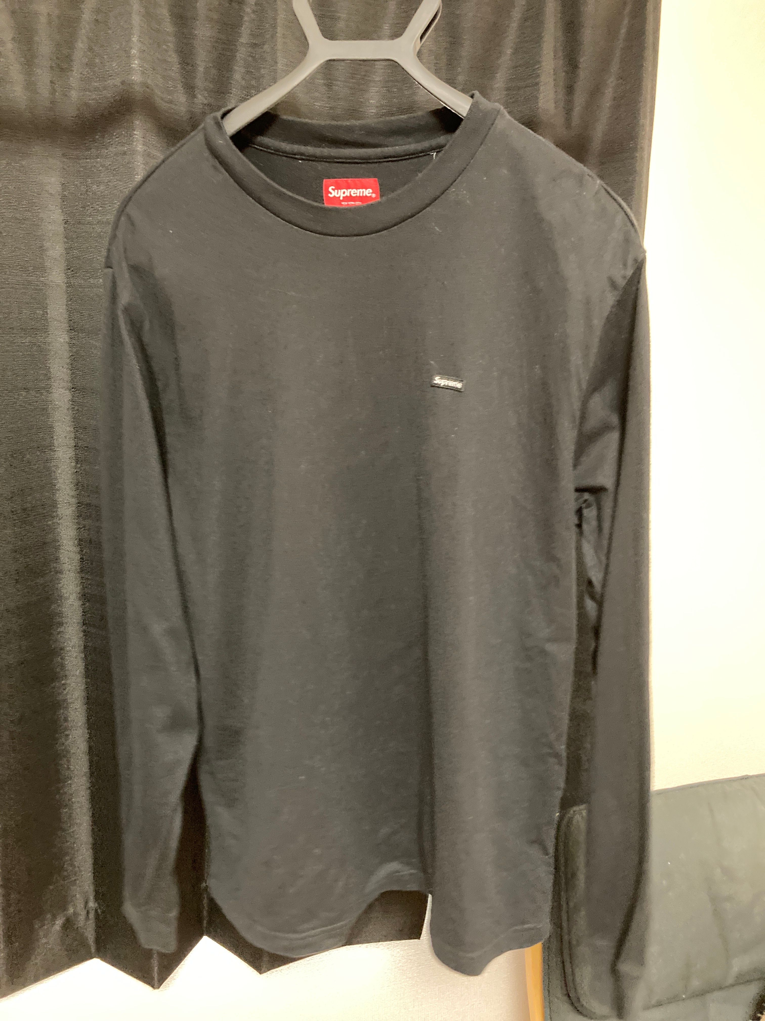 Supreme Small Box L/S Tee "Black"(23SS)