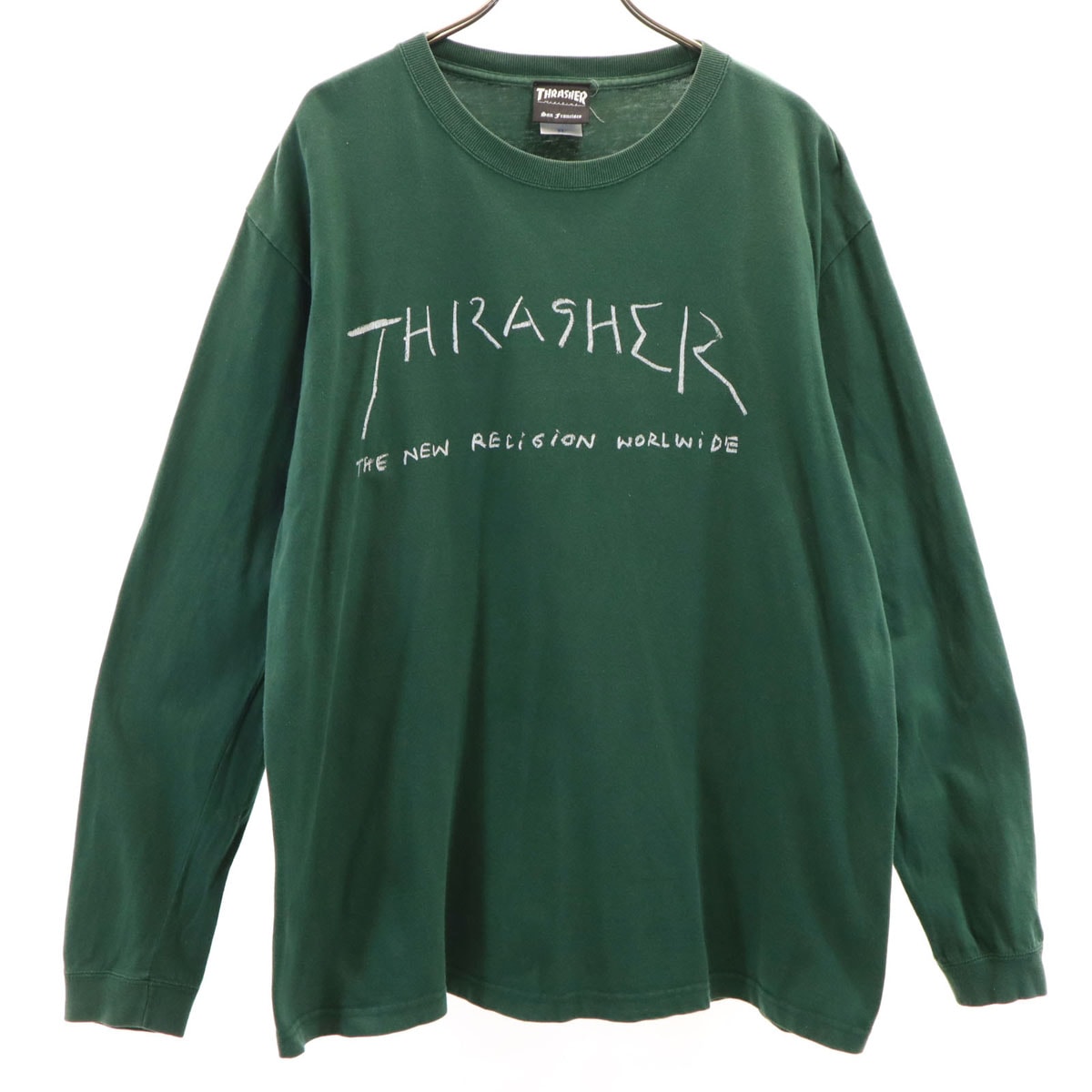 THRASHER スラッシャー 長袖 Tシャツ XL グリーン ロンT