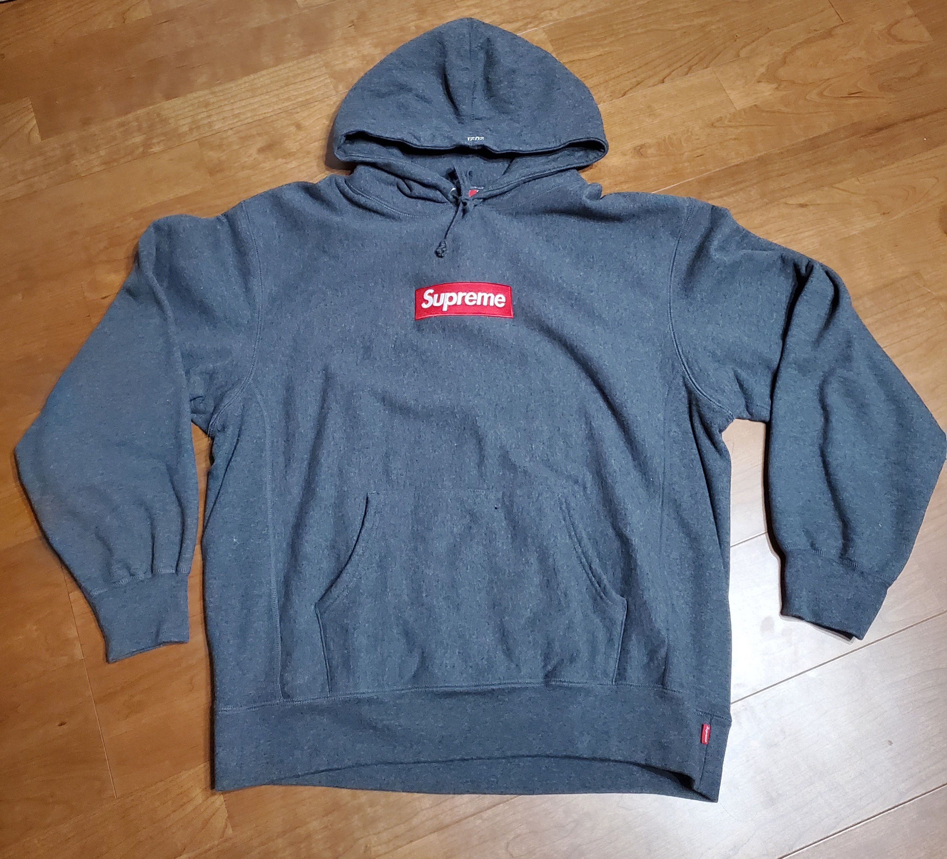 Supreme Box Logo Hooded Sweatshirt "Charcoal" (21FW)