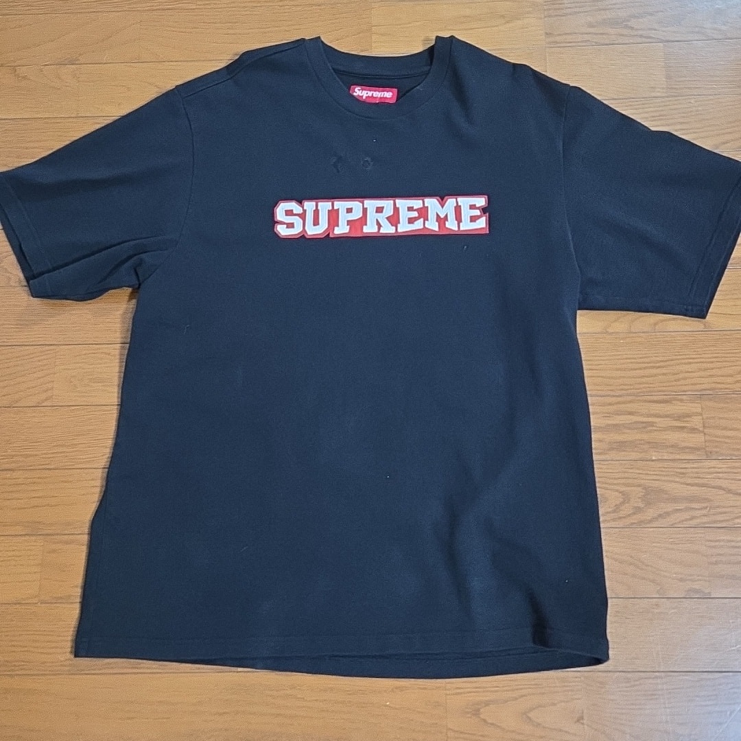 Supreme Satin Applique Top "Black"