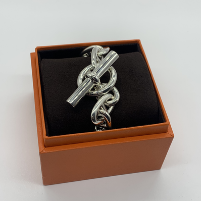 Hermes Chaine D'ancre TGM Bracelet "Silver"