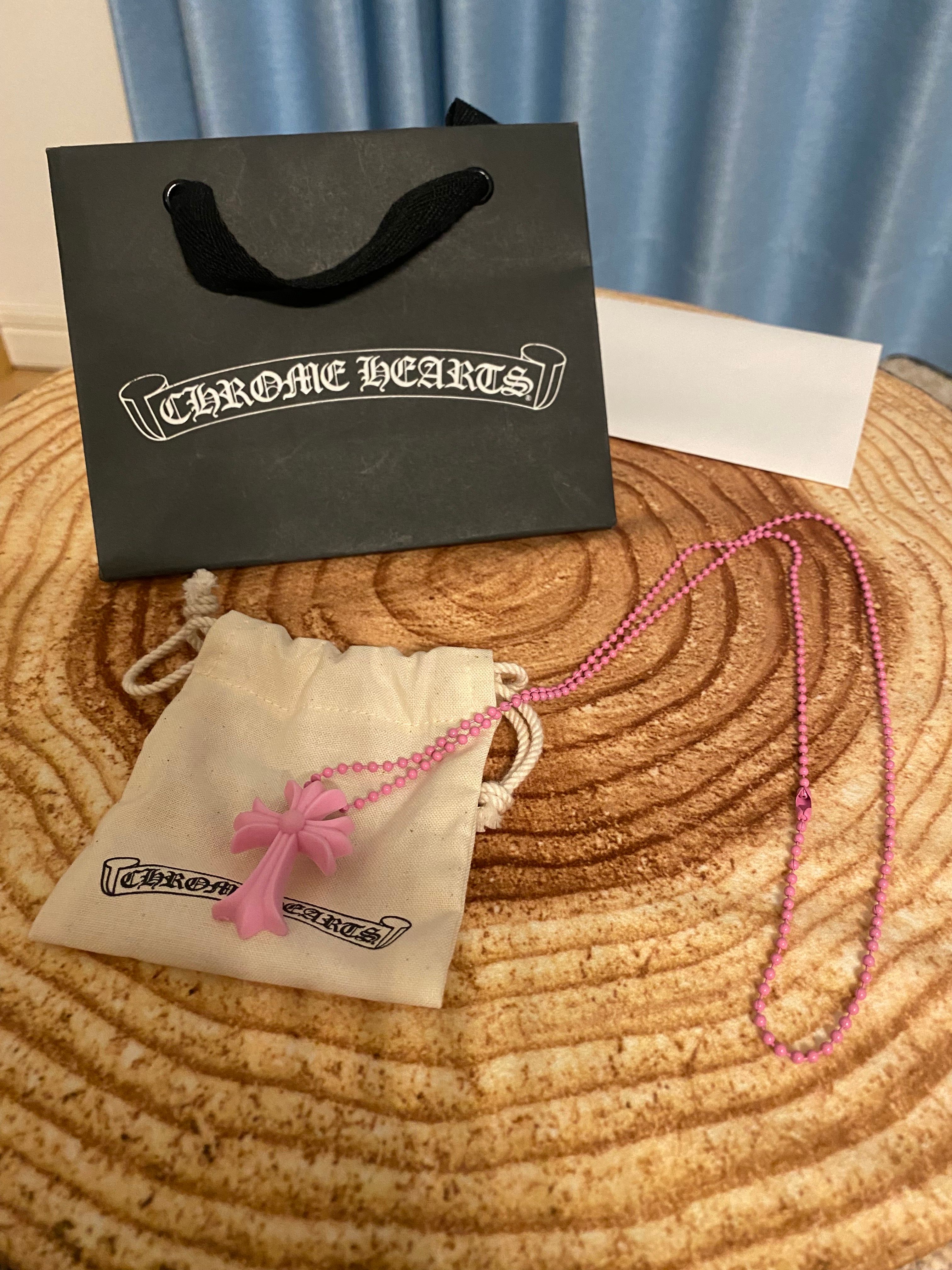 CHROME HEARTS シリコン ラバーネックレス ピンク