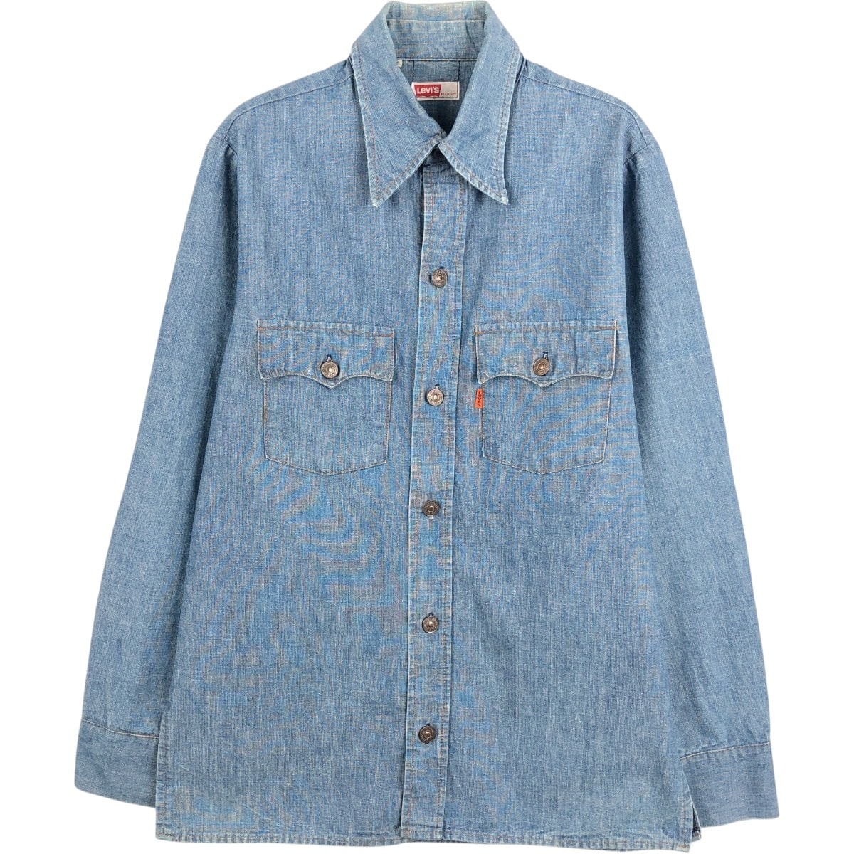 古着 ~90年代 リーバイス Levi's オレンジタブ 長袖 デニムシャツ メンズM相当 ヴィンテージ/eaa674890