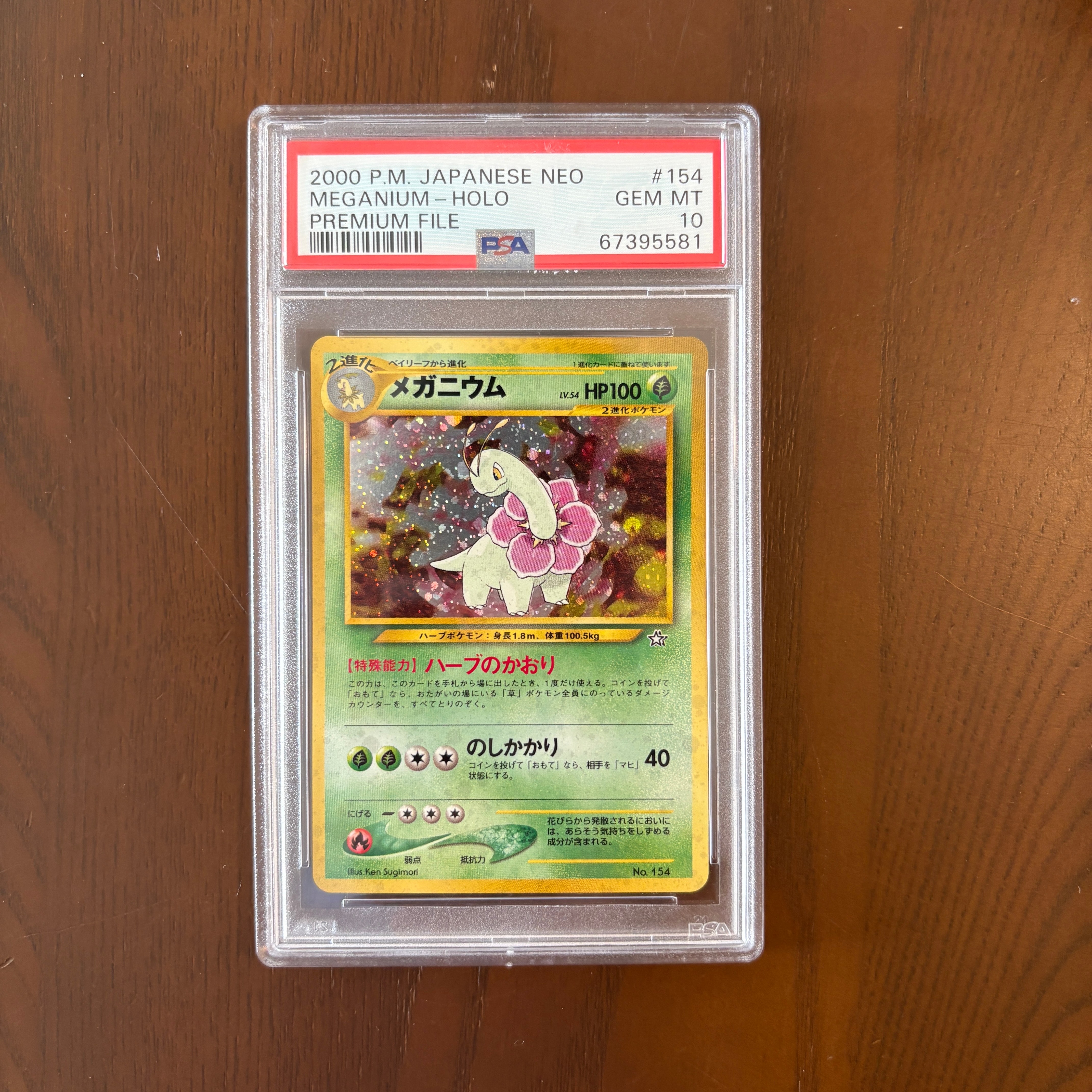 メガニウム : 旧裏 [PRMF-1 No.154](ポケモンカード★neo「プレミアムファイル」)