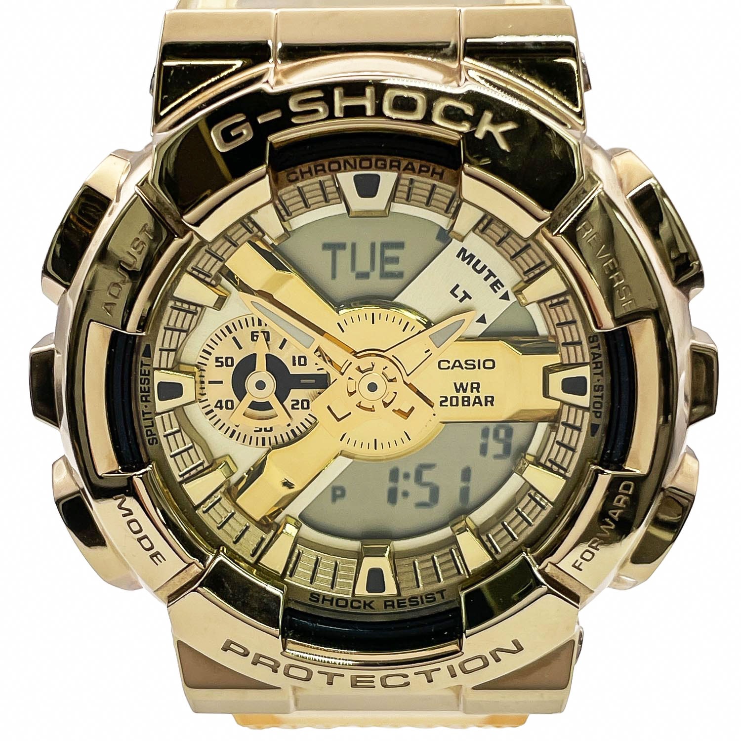 CASIO カシオ G-SHOCK ジーショック メタルカバード GM-110SG 9AJF 腕時計
 クオーツ メンズ
 【中古】
