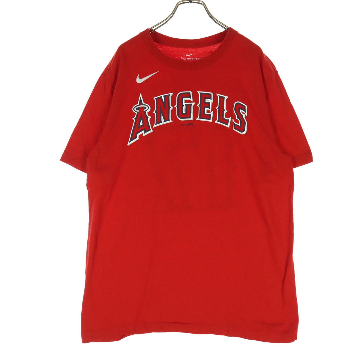 美品 NIKE ナイキ エンゼルス 大谷翔平 ロゴプリント 野球 半袖 背番号 Tシャツ M レッド