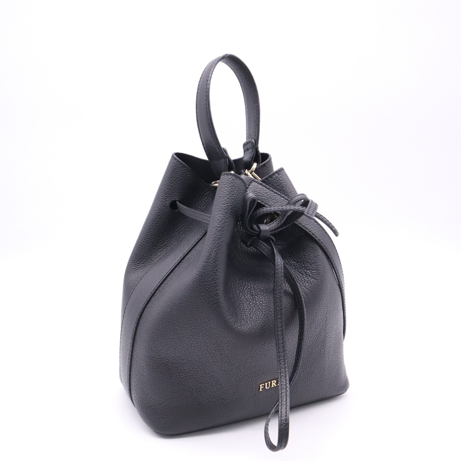 美品 Furla フルラ レザー コスタンザ ハンドバッグ BLE3CSZ 2wayハンドバッグ ブラック レザー レディース