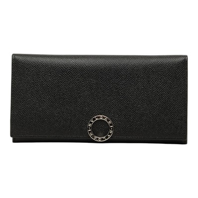 ブルガリ ブルガリブルガリ 長財布 ブラック レザー レディース BVLGARI 【中古】