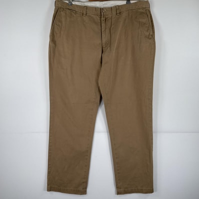 古着 ポロ・ラルフローレン POLO RALPH LAUREN チノパンツ ポロチノ ワンポイント スラックス 大きいサイズ w40 L32 ブラウン メンズ
