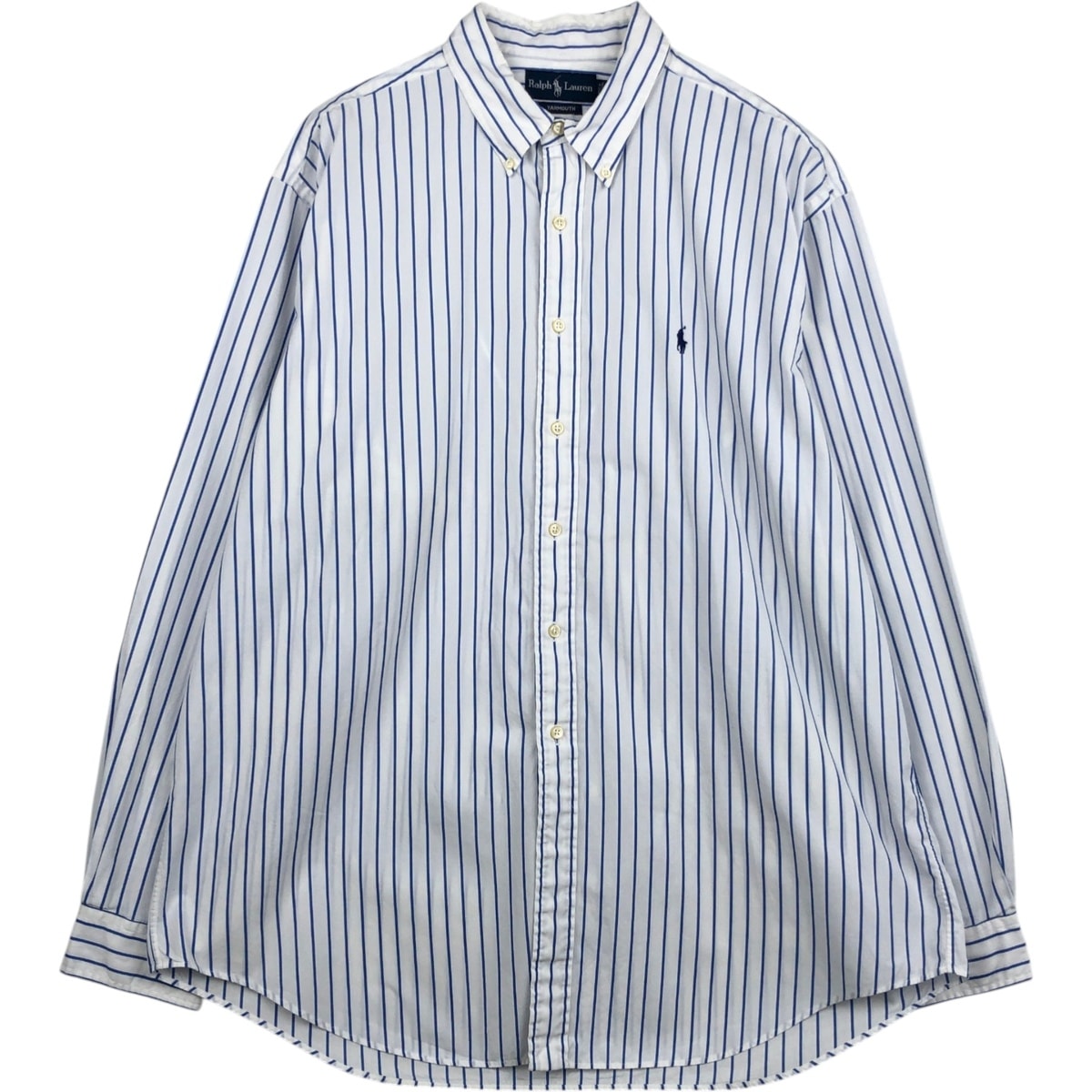 古着 ラルフローレン Ralph Lauren YARMOUTH 長袖 ボタンダウンストライプシャツ メンズXL相当/eaa628786