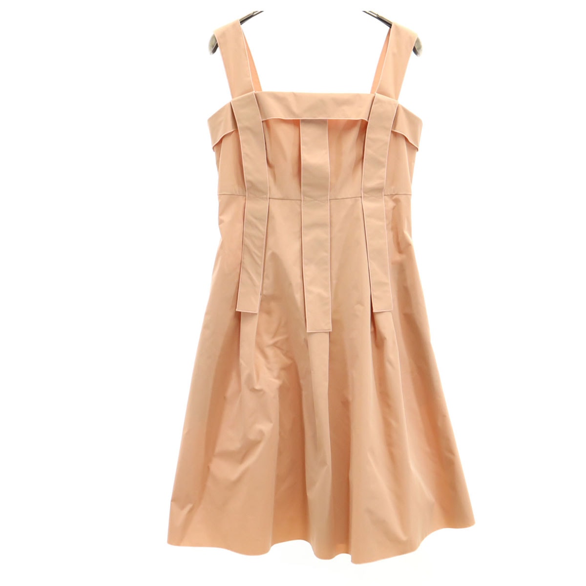 FOXEY NEW YORK フォクシーニューヨーク 日本製 キャミワンピース 40 サーモンピンク