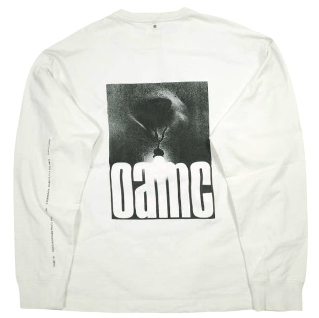 OAMC オーエーエムシー イタリア製 DAIDO BULB TEE 森山大道 プリントロングスリーブTシャツ 5559-343-0120 M ホワイト 長袖 トップス g24254