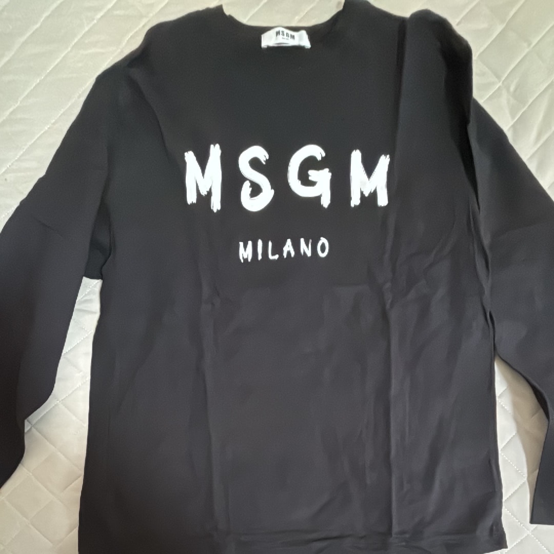 エムエスジーエム ロングスリーブ Tシャツ "ブラック"