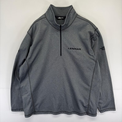 古着 ザ・ノースフェイス THE NORTH FACE ジャケット ハーフジップ 薄手 大きいサイズ プルオーバー 2XL グレー系 メンズ