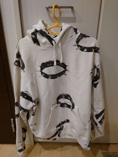 Supreme Studded Collars Hooded Sweatshirt "White"