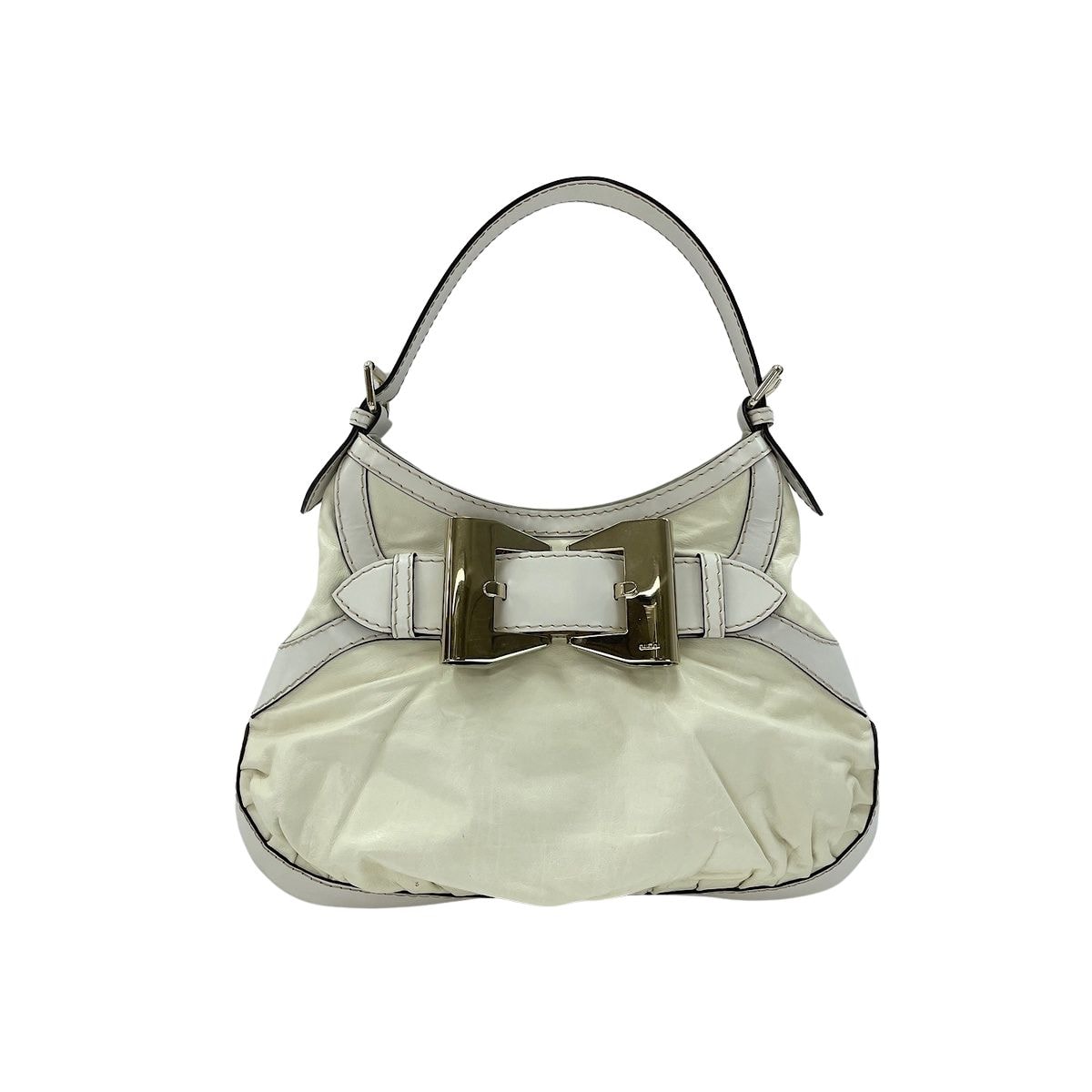 グッチ GUCCI レザー クイーンホーボー ハンドバッグ【中古】