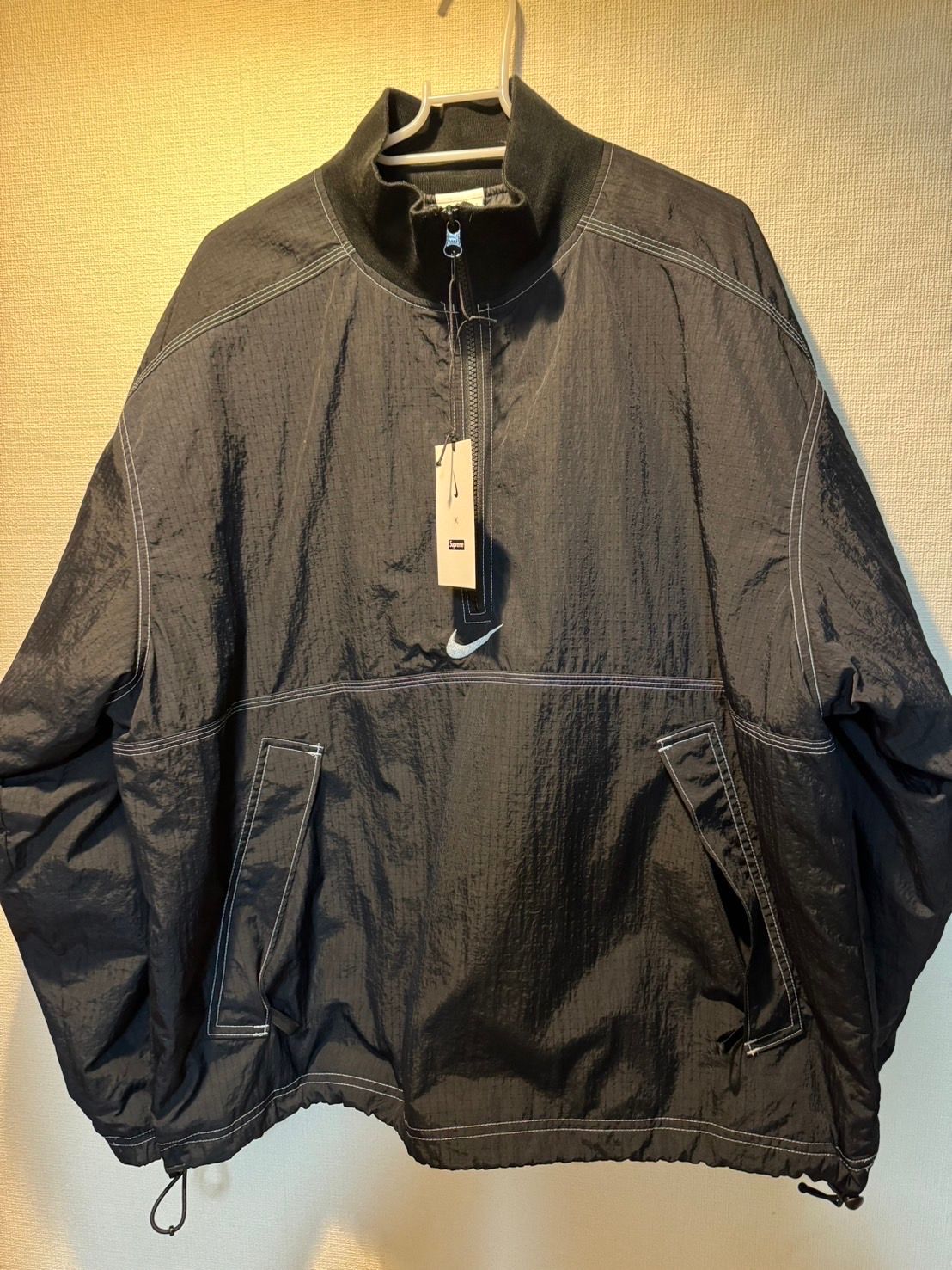 Supreme x Nike Ripstop Pullover "Black"