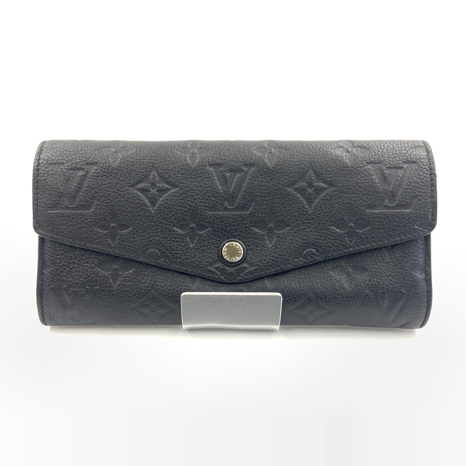 LOUIS VUITTON ルイヴィトン モノグラム アンプラント ポルトフォイユ キュリユーズ 二つ折り 長財布 M60287 ブラック 小銭入れ欠品 現状渡し