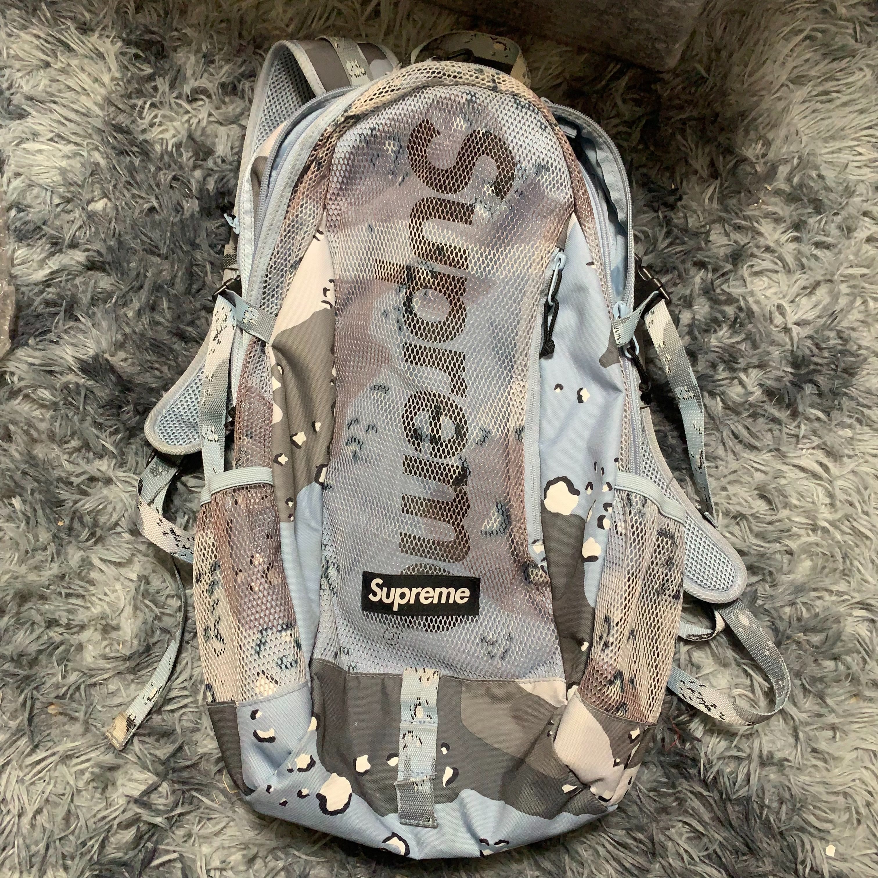 Supreme 20SS Backpack "Camo Blue"