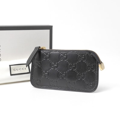 ■美品■GUCCI グッチ シマ キーケース GGエンブレム コインケース 小銭入れ イタリア製 ブランド古着【中古】20260625/RA9932