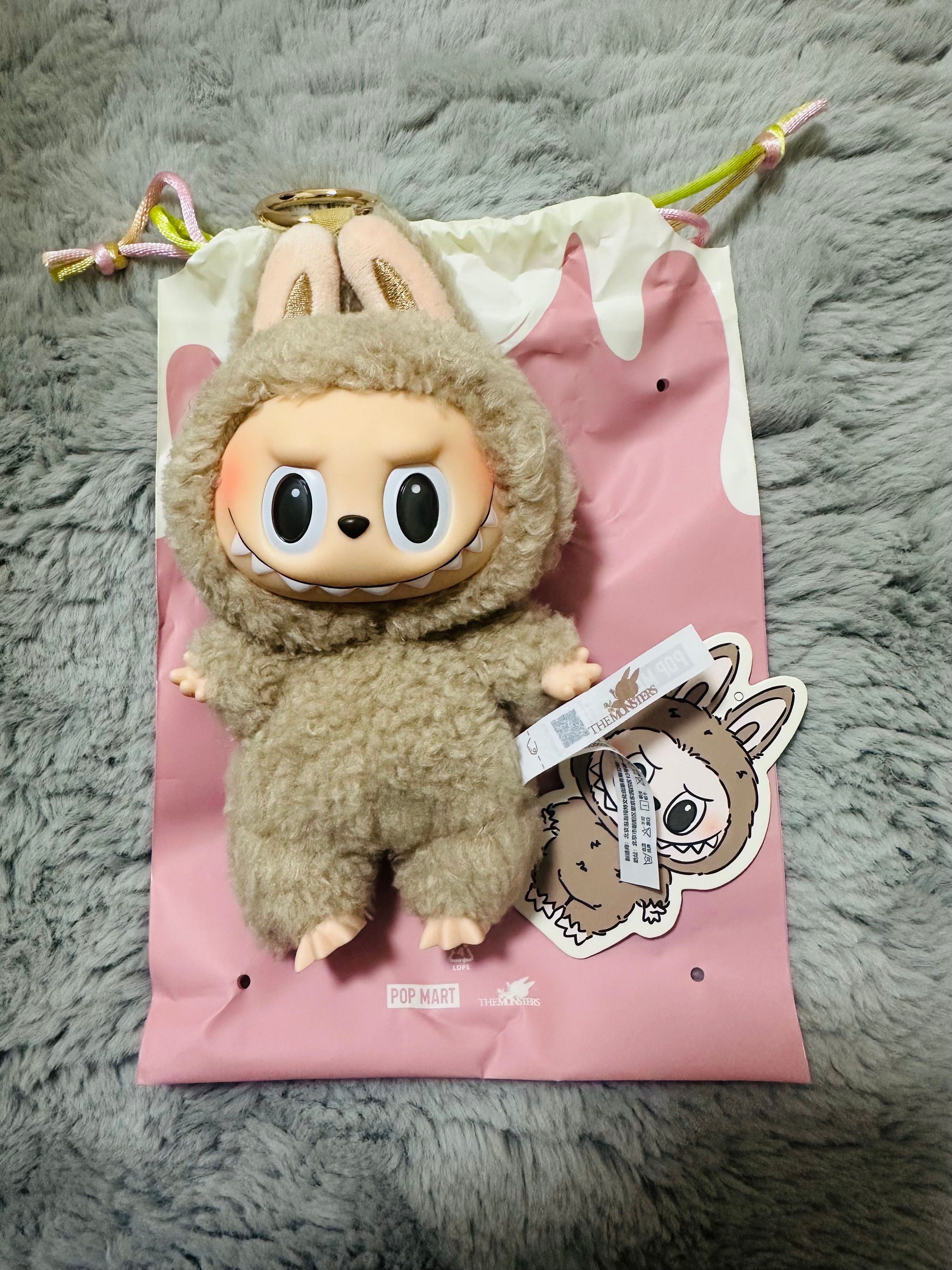 POP MART THE MONSTERS (LABUBU) Exciting Macaron Plush Series TOFFEE