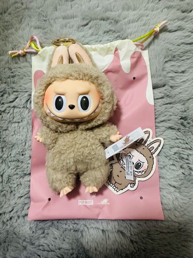 POP MART THE MONSTERS (LABUBU) Exciting Macaron Plush Series TOFFEE