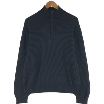 古着 90~00年代 カルバンクライン Calvin klein リブ編み コットンニットハーフジップセーター メンズXL相当 ヴィンテージ/eaa501711