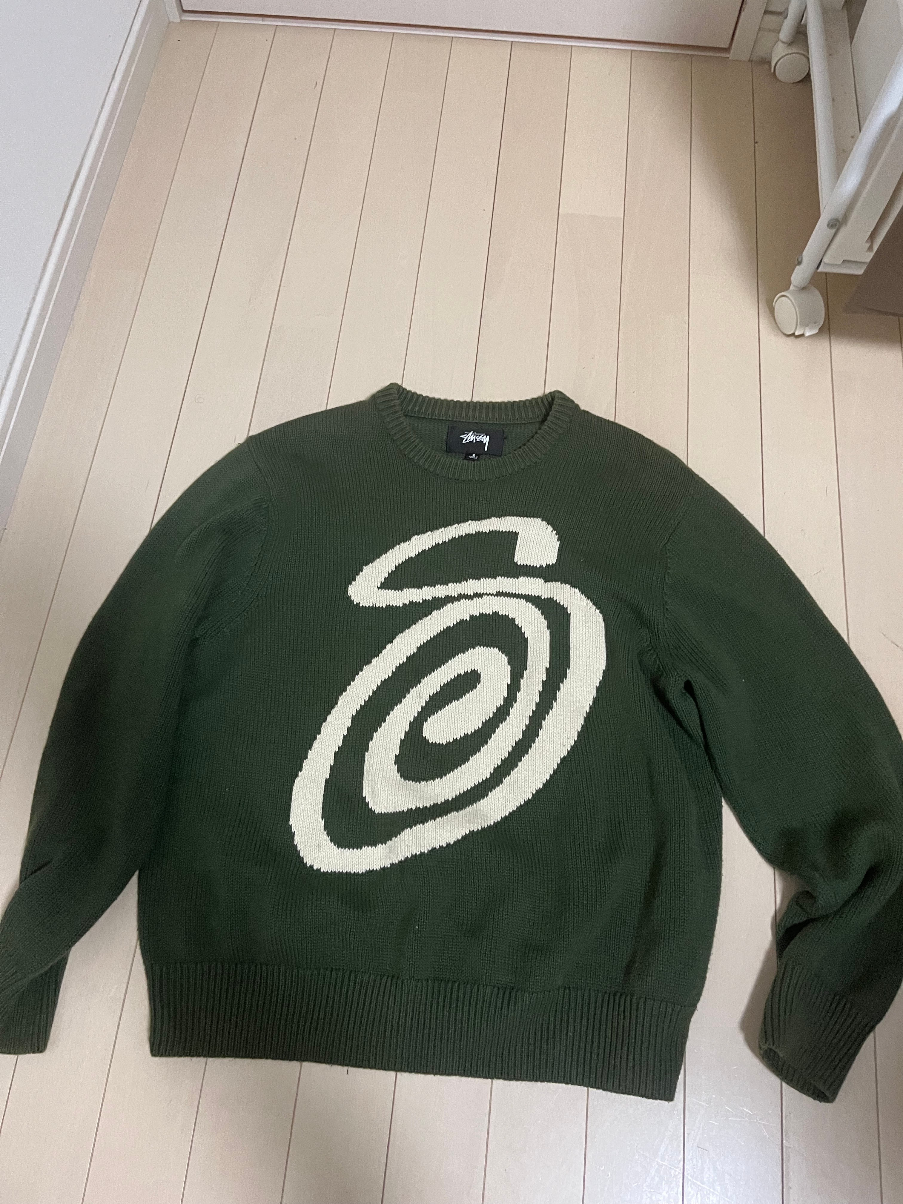 Stussy CURLY S SWEATER "Green"
