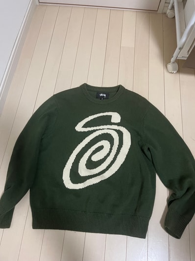 Stussy CURLY S SWEATER "Green"