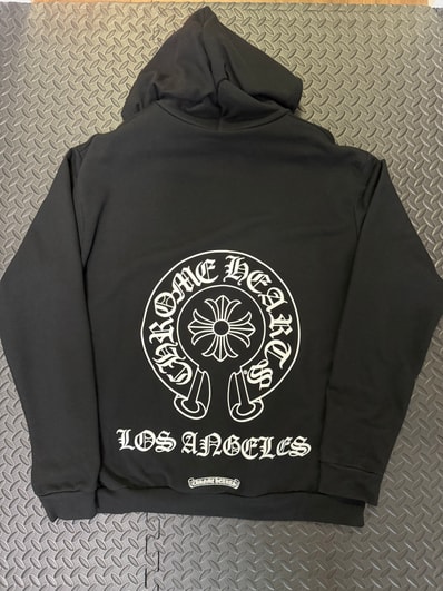 Chrome Hearts Back Horseshoe Zip Up Hoodie Los Angeles Exclusive "Black"
