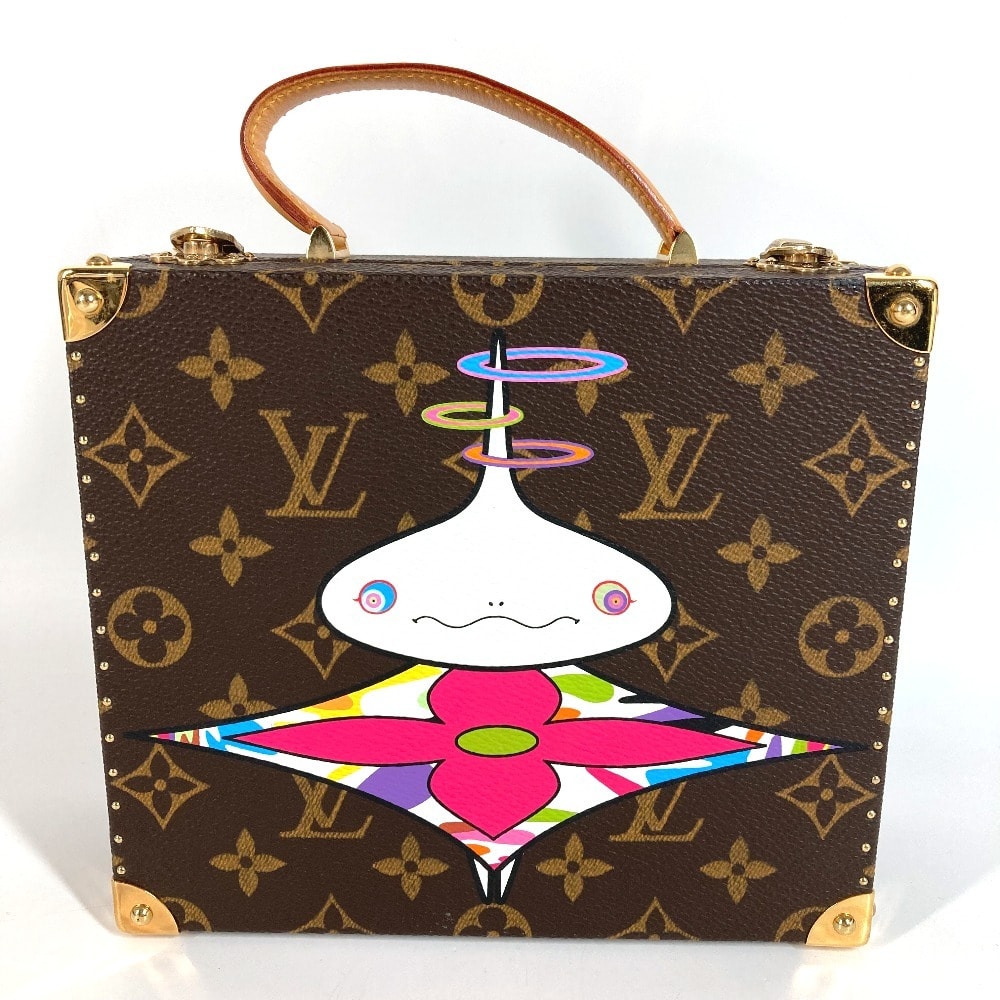 ルイヴィトン LOUIS VUITTON オニオンヘッド ジュエリーボックス M92476 モノグラム LV×TM 村上隆 世界200個限定 カバン アクセサリー ボックス BOX ミラー 鏡 ハンドバッグ モノグラムキャンバス ブラウン 美品