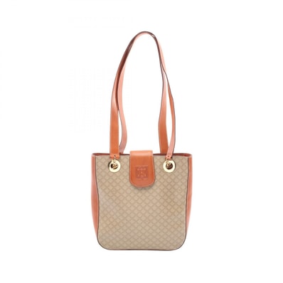 セリーヌ CELINE トリオンフ トートバッグ バッグ PVCコーティングキャンバス レザー レディース ベージュ系 / ブラウン系 【中古】