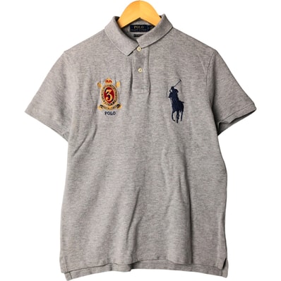 古着 ラルフローレン Ralph Lauren POLO RALPH LAUREN CUSTOM SLIM FIT ビッグポニー 半袖 ポロシャツ メンズM相当/eaa575788