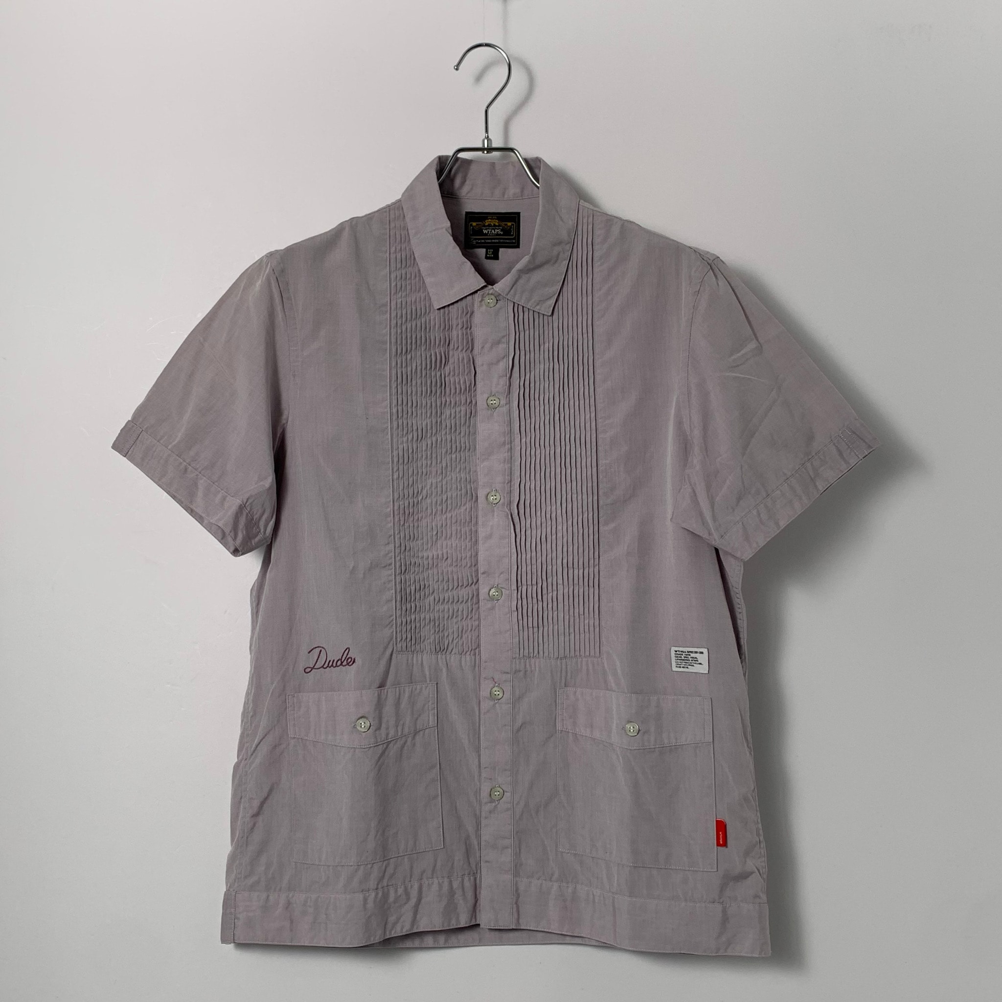 WTAPS Short Sleeve Cuban Shirt Purple