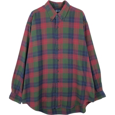 古着 ラルフローレン Ralph Lauren BLAKE 長袖 ボタンダウンチェックシャツ メンズL相当/eaa661327