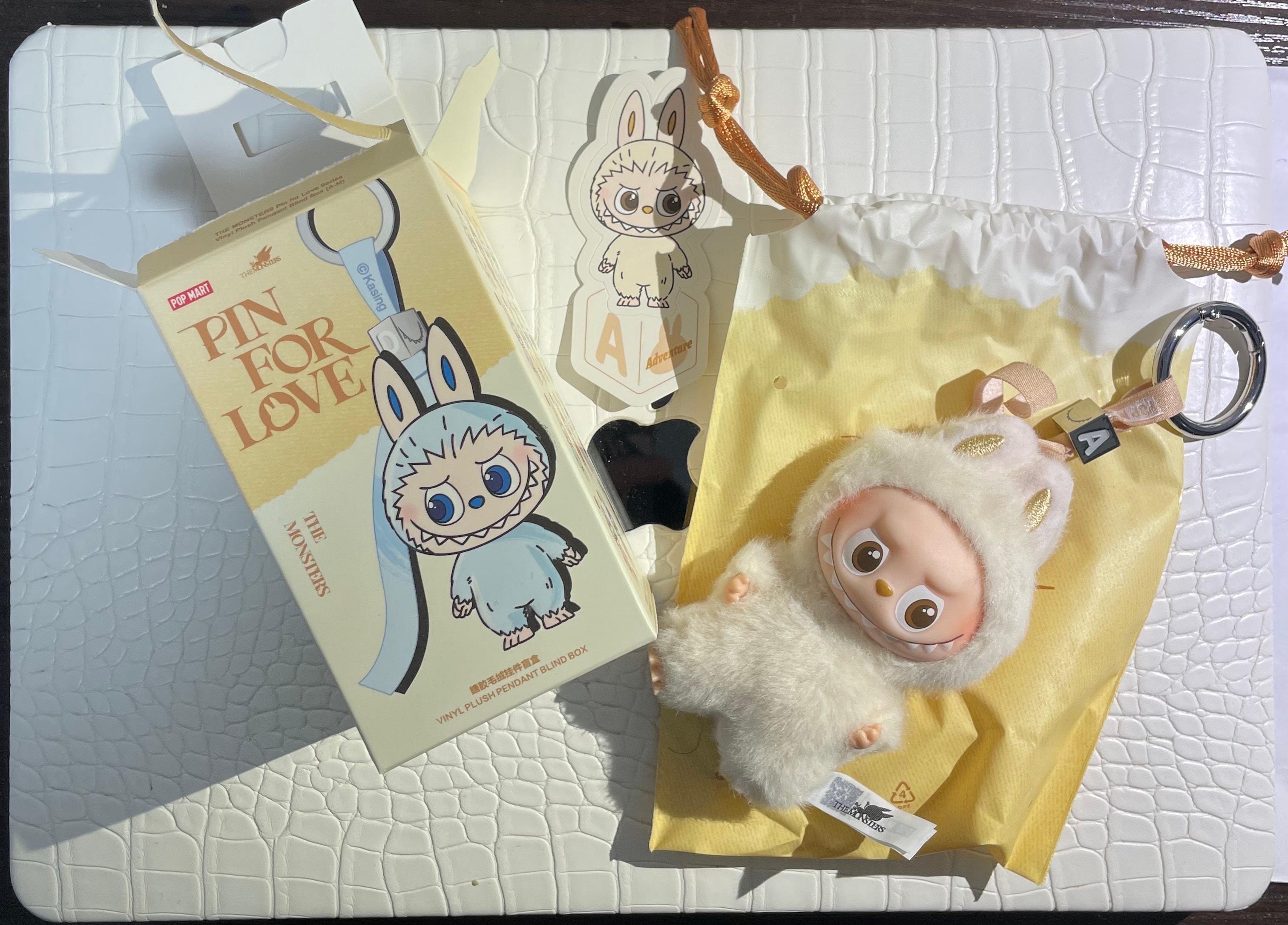POP MART THE MONSTERS (LABUBU) Pin for Love Series-Vinyl Plush Pendant (A-M) A