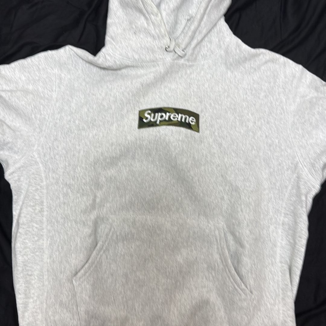 Supreme Box Logo Hooded Sweatshirt "Ash Grey" (23FW)