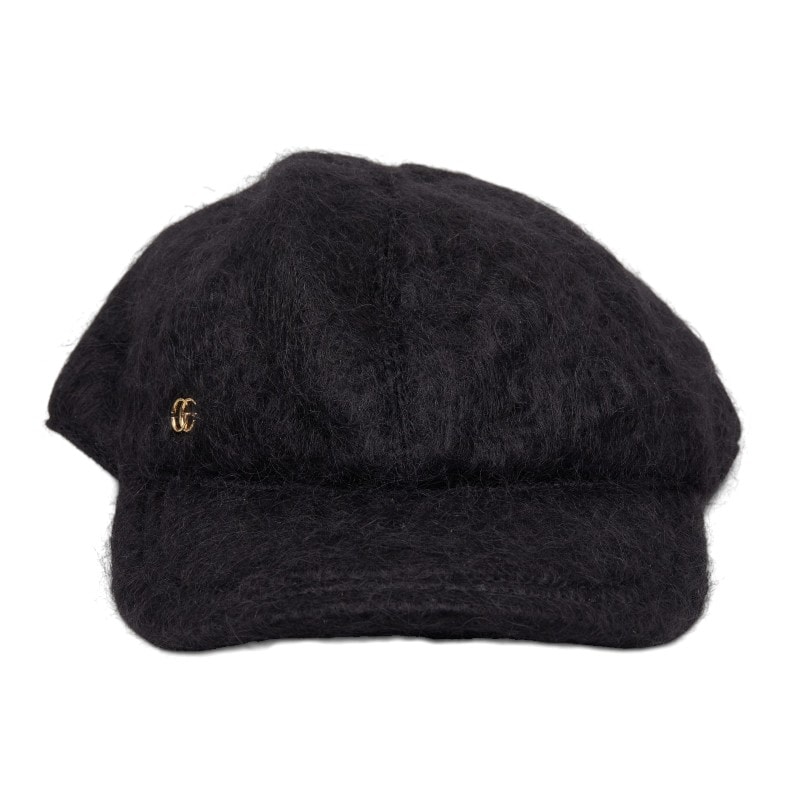 グッチ ダブルG キャップ サイズM 729349 ブラック ウール モヘヤ レディース GUCCI 【中古】