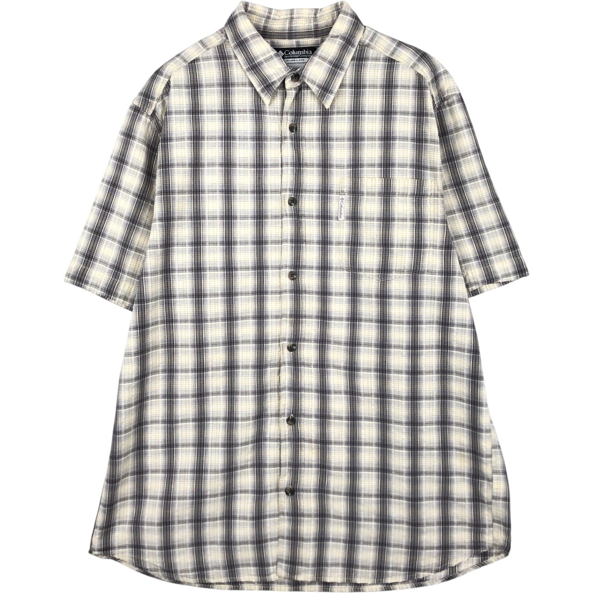 古着 00年代 コロンビア Columbia 半袖 コットン チェックシャツ メンズXL相当 半袖/eaa623260