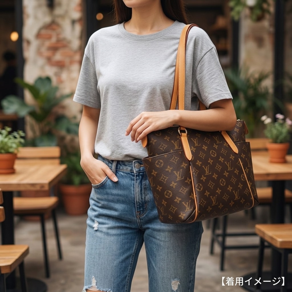 今だけタイムセール価格戻します。新品未使用 ルイヴィトン モノグラム ストロー C (やや傷や汚れあり)】ルイヴィトン トータリーPM モノグラム トート