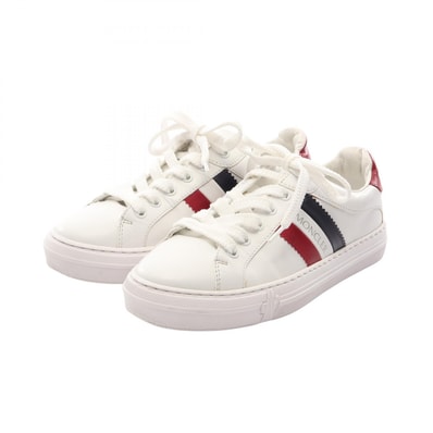モンクレール MONCLER ARIEL スニーカー 靴 レザー レディース ホワイト系 【中古】