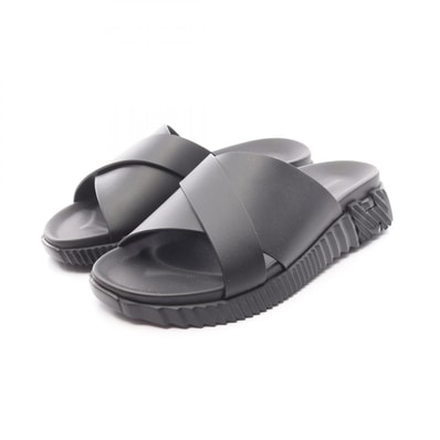 エルメス HERMES インフラ サンダル 靴 レザー レディース ブラック系 【中古】