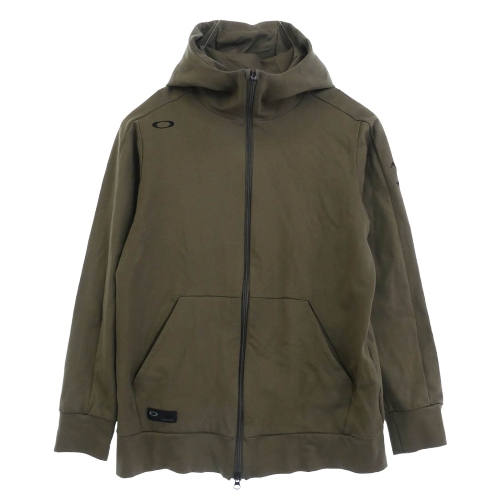 OAKLEY オークリー パーカー 24AW FOA406910 Skull Endeavor Zip Hoodie 3.0 スカル エンデバー ジップ フーディー パーカー カーキ系 S【中古】
