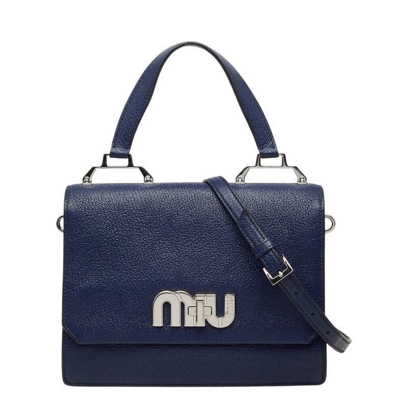 新作 ブルー（青）系 MiuMiu(ミュウミュウ) ショルダーバッグ 