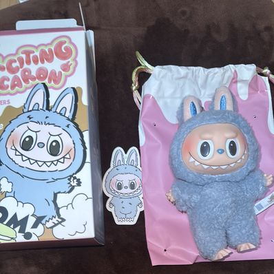 POP MART THE MONSTERS (LABUBU) Exciting Macaron Plush Series SEA SALT COCONUT