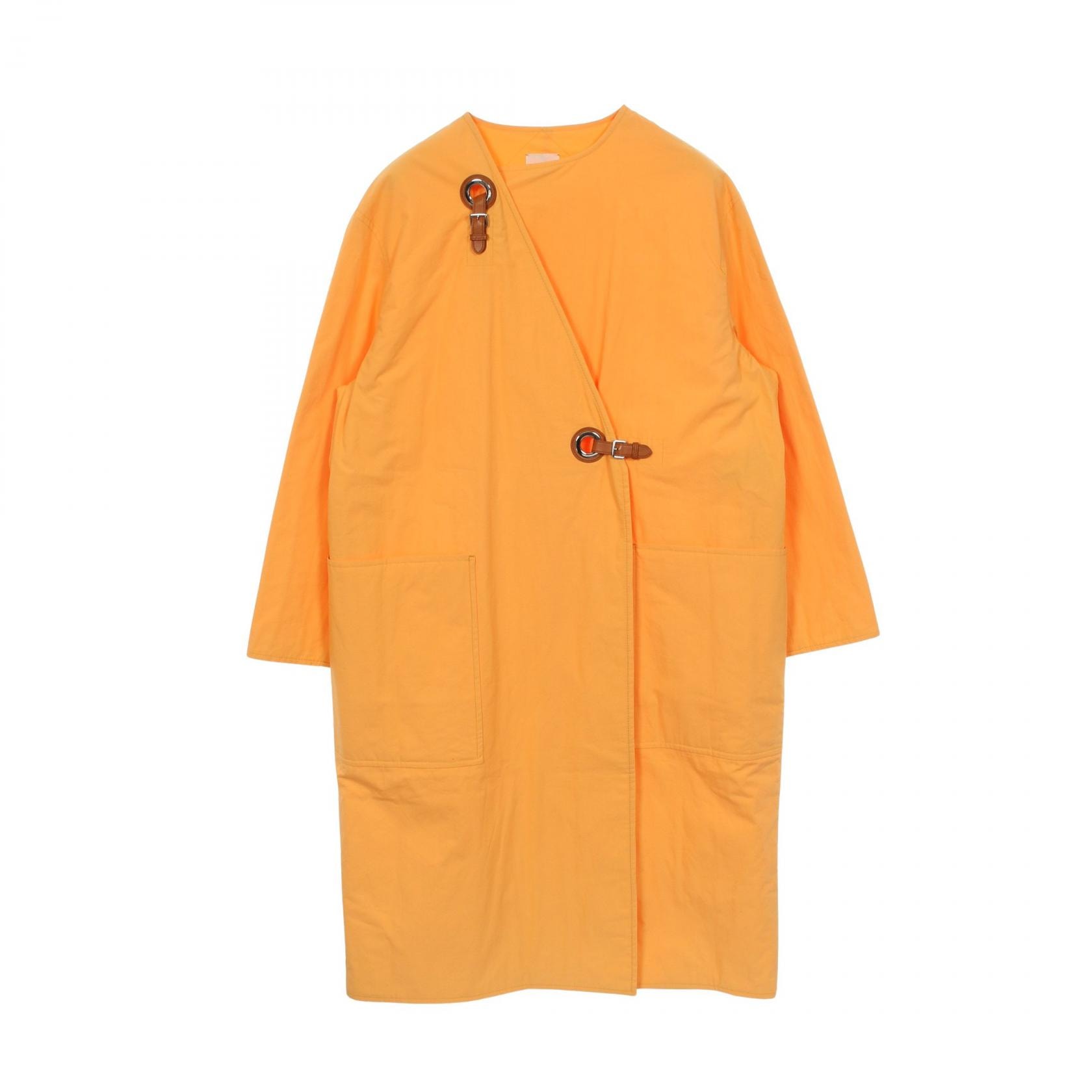 エルメス HERMES 衣料品 アウター コットン オレンジ レディース オレンジ系 【中古】