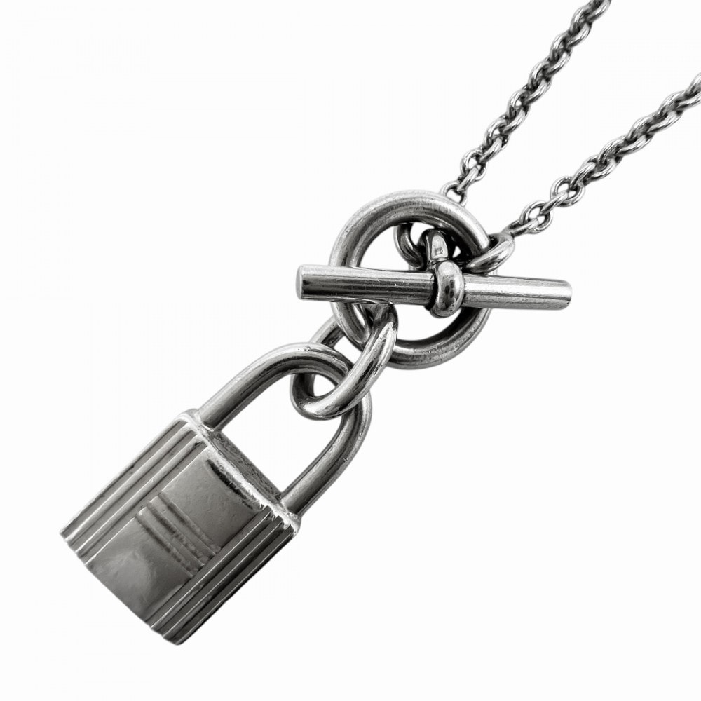 HERMES エルメス ネックレス アミュレット ケリー・カデナ ペンダント アクセサリー ジュエリー シルバー925 レディース 約11.3g【中古品】